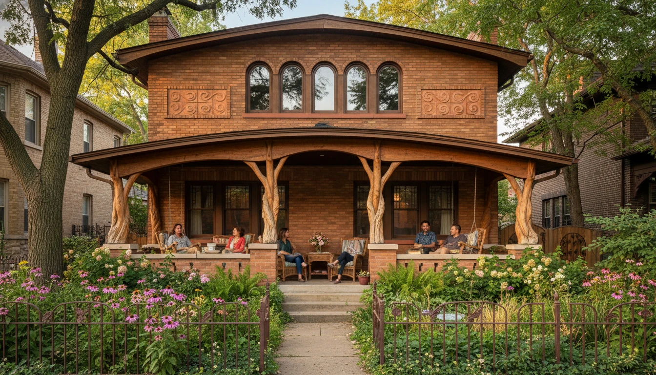 Porch and garden