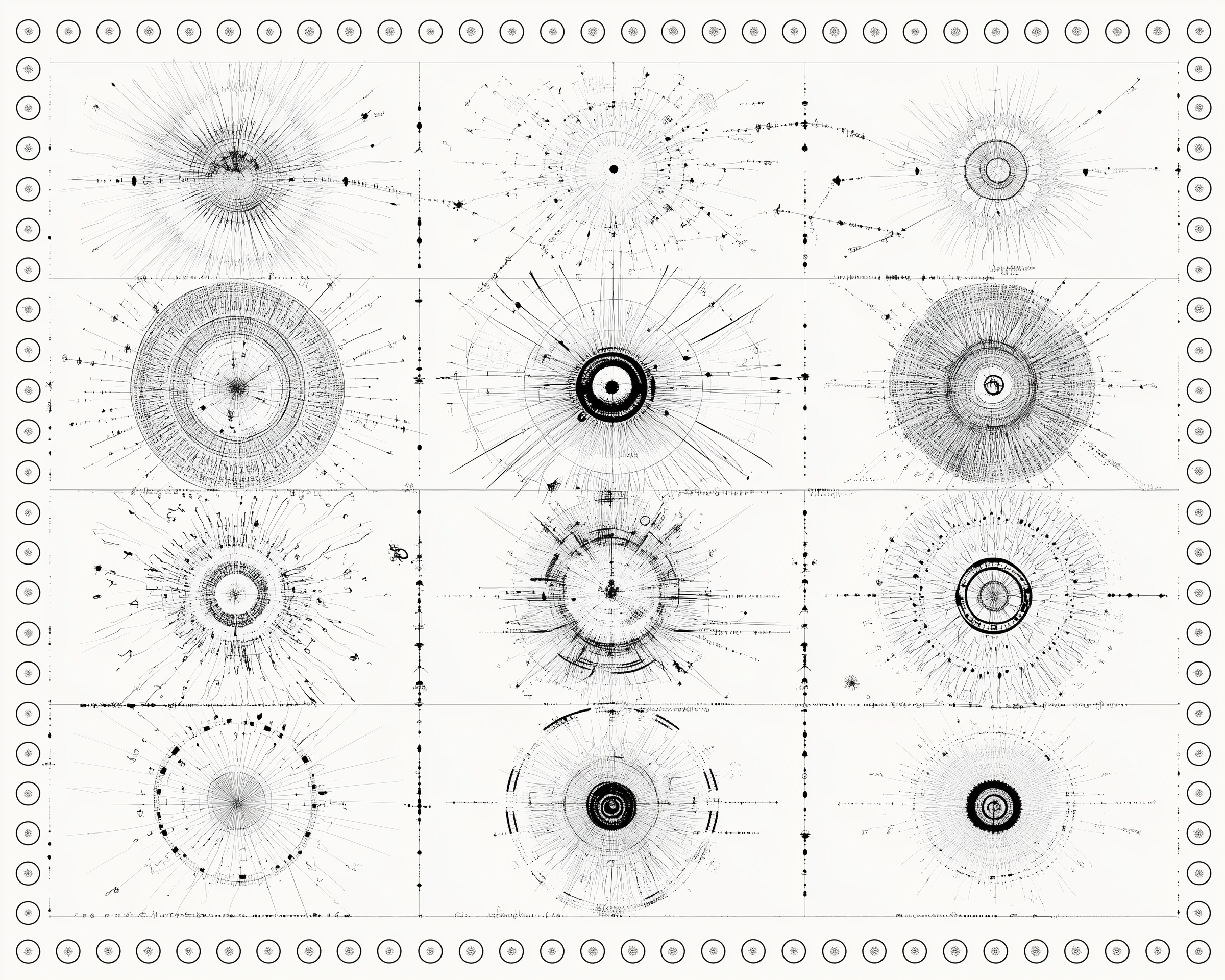 Abstract circle pattern suggesting structure and relationships